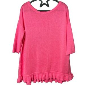 Lilly Pulitzer Girls' Tierneigh Neon Pink Sweater Size Small 4-5